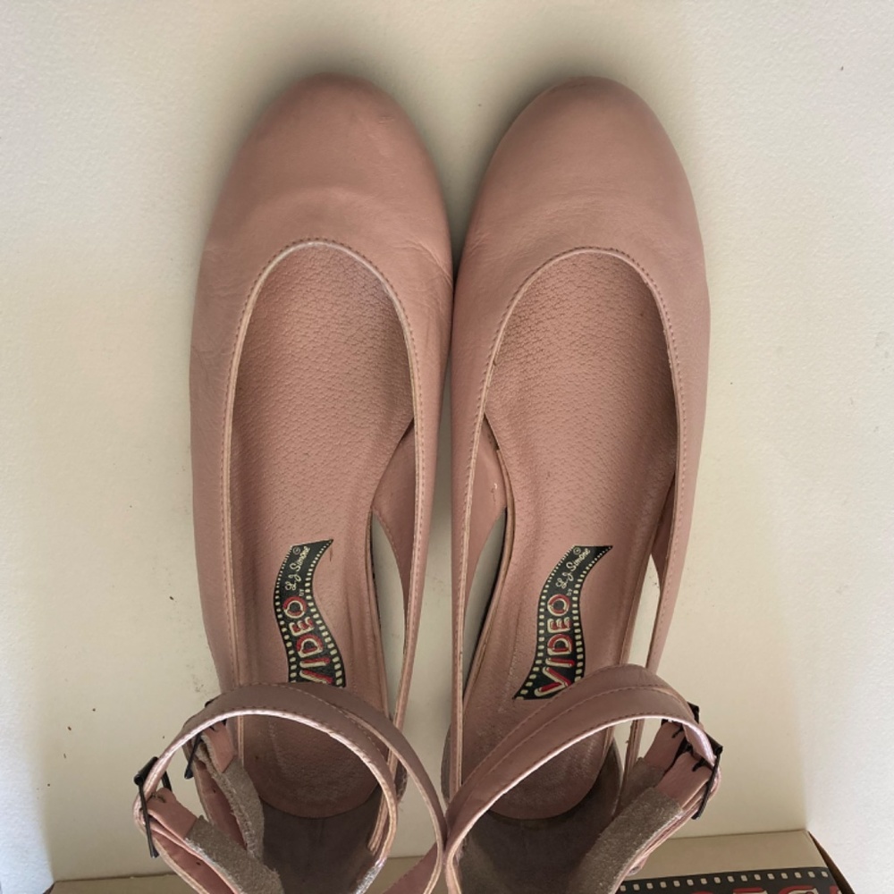 “HOST PICK “Vintage Size 8 Ballerina Pale Pink Ankle Strap Maryjane Sh… - Picture 9 of 16